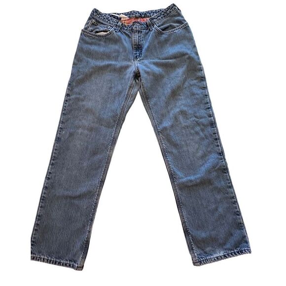 Vintage Carhartt Red Flannel Lined Jeans Men's Size B21DST? W32? - See Desc! - Picture 2 of 16